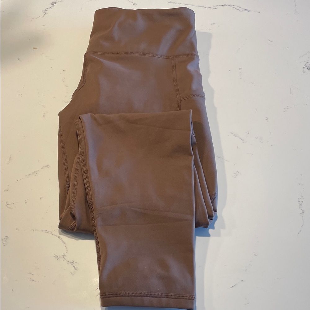 Willit High-Waist Brown Leggings